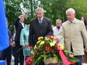 Г.С. Корепанов и С.Е. Корепанов на церемонии открытия мемориальной доски В.П. Малкову