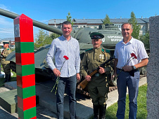 Николай Токарчук принял участие в открытии памятного мемориала «Танк Победы»